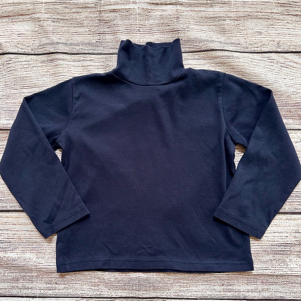 Janie and Janie Navy Blue Knit Turtleneck Top Boy’s Sz 4